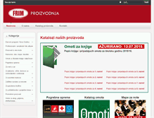 Tablet Screenshot of proizvodnja.frim.hr